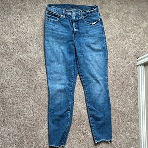 Lucky Brand Women's Cropped Blue Jeans